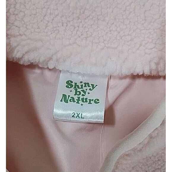Shiny By Nature Pink Women's Zip up Vest w/pockets -2xl polyester - Picture 3 of 9